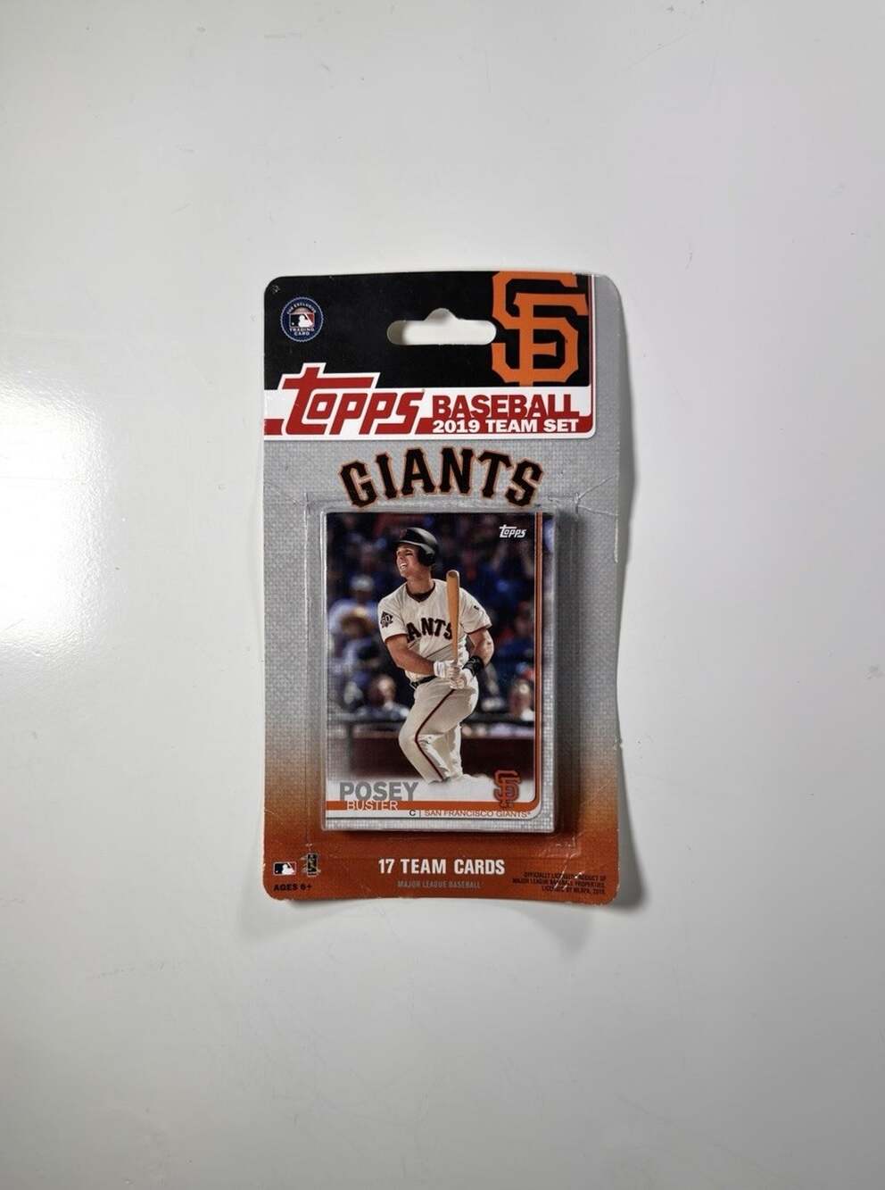 San Francisco Giants 2019 Team Card Set - New/Sealed Buster Posey Belt Panic